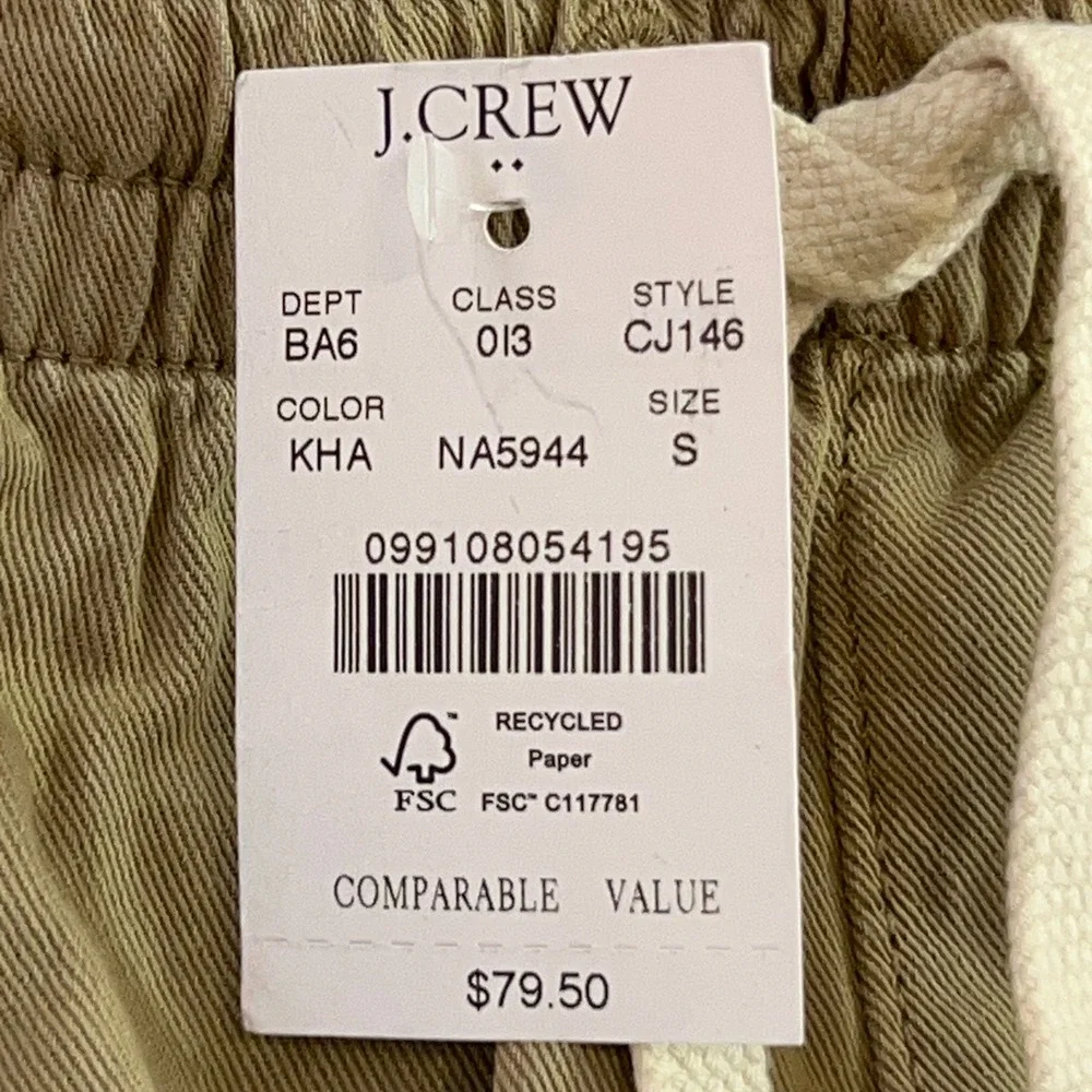 J.Crew Mens Small Khaki Tan 6